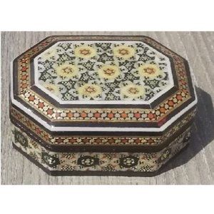 Handmade Khatam Box - Inlaid Decorative Jewelry Box